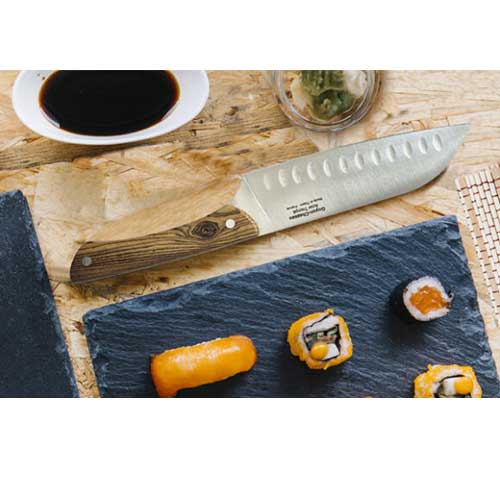 Couteau Santoku Alvéolé Gabriel - GOYON-CHAZEAU