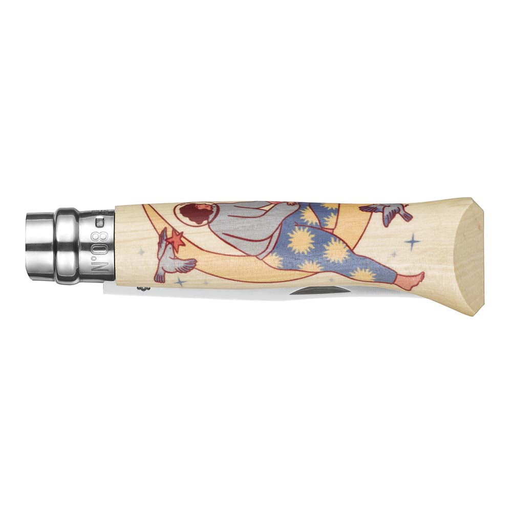 Couteau pliant n°8 Edition Cosmos ASILE - OPINEL lune univers