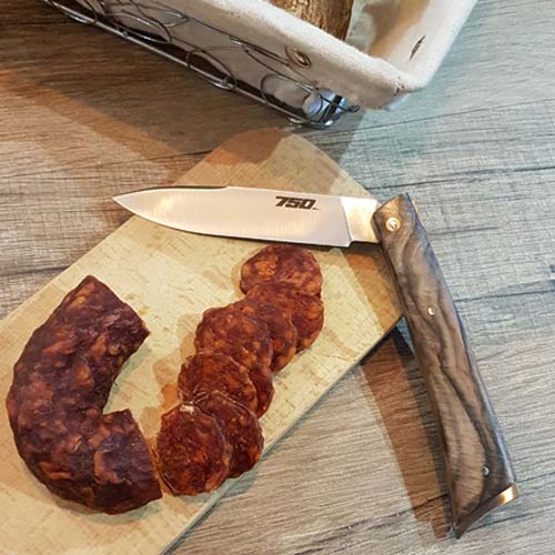 Couteau de poche "LE 750" Plein Manche Olivier - GOYON-CHAZEAU couteau pliant