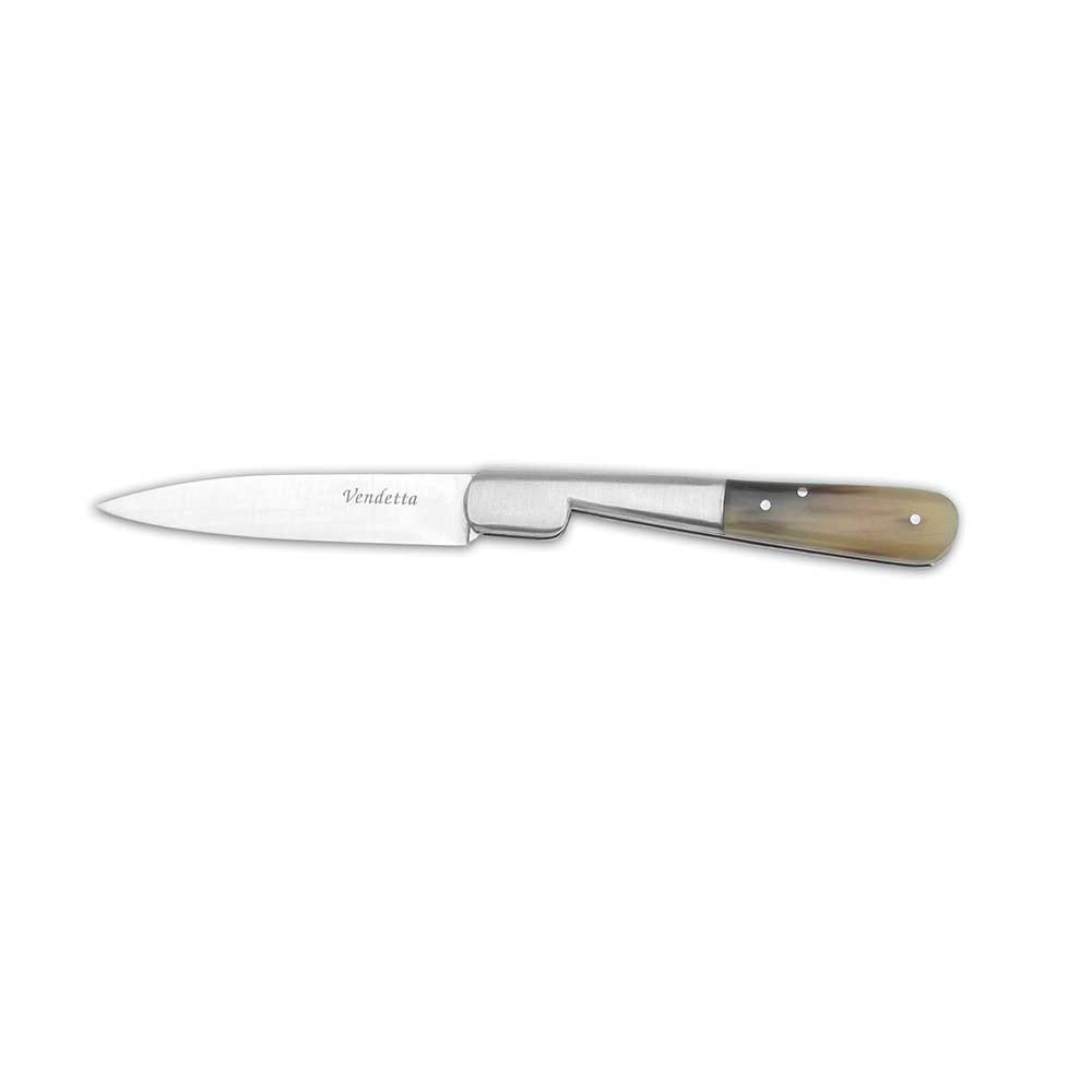 Couteau Pliant Vendetta avec Manche Pointe de Corne - Au Sabot
