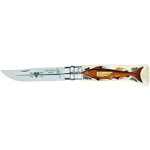 Couteau de poche N°08 The Swordfisherman – JEREMY FISH x OPINEL coeur