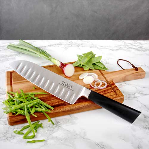 Couteau Santoku - CRISTEL promotion