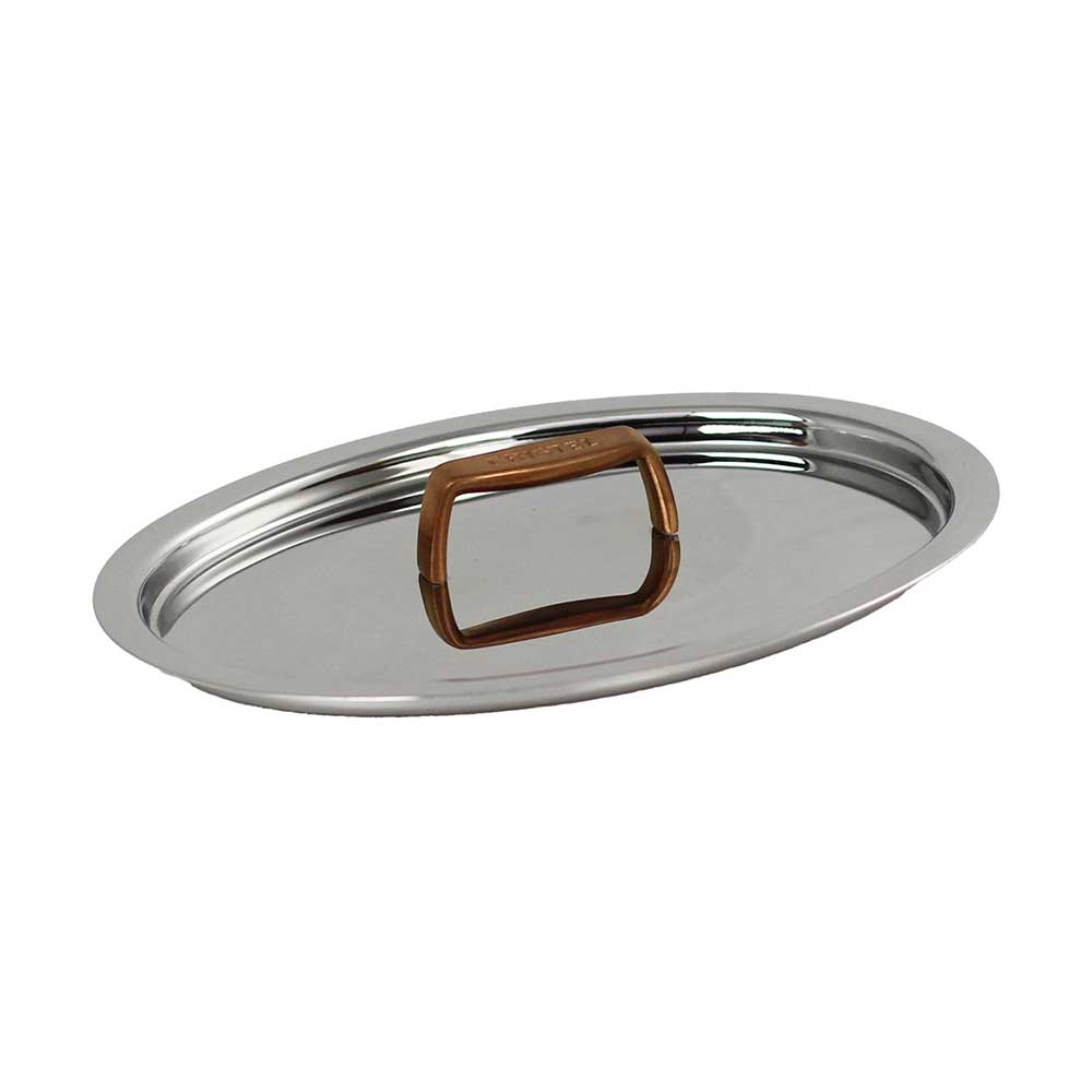 Couvercle inox finition cuivrée 15 cm CASTEL'PRO - CRISTEL