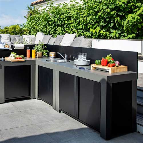 Crédence MODULO Arrière Noir - ENO promotion