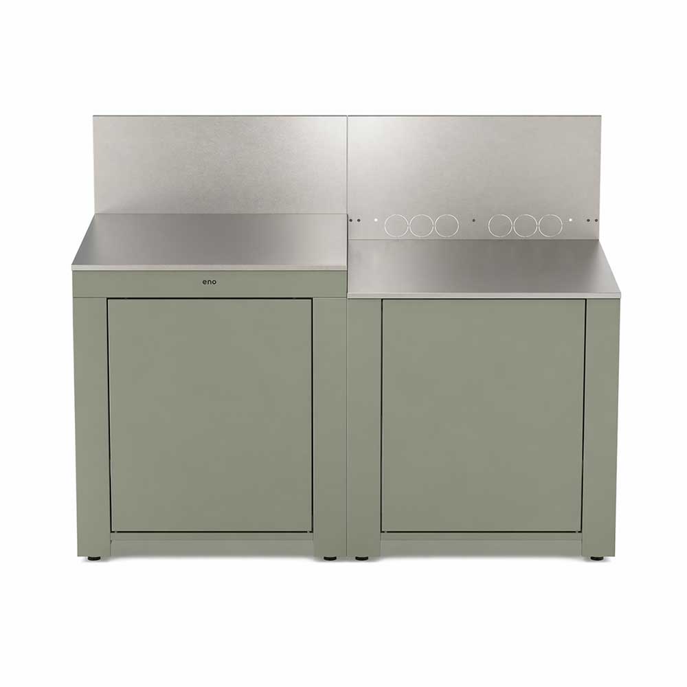 Cuisine Essential 2 Modules Vert Sauge - ENO super promo