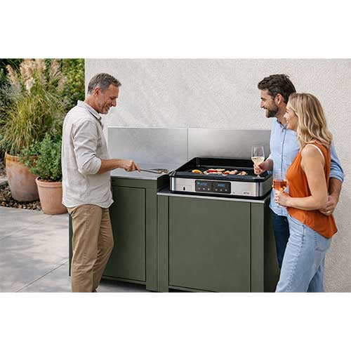 Cuisine Essential 2 Modules Vert Sauge - ENO