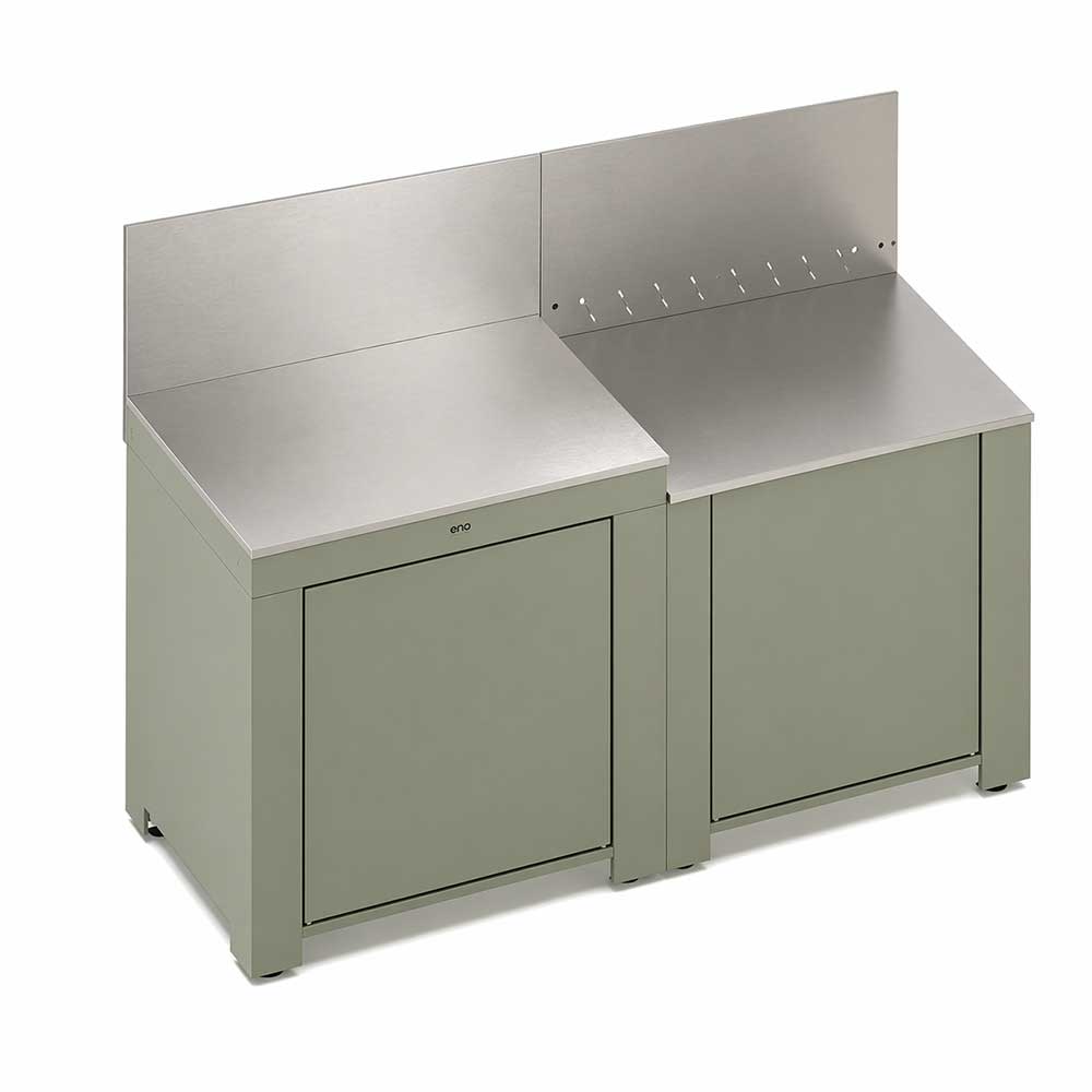 Cuisine Essential 2 Modules Vert Sauge - ENO