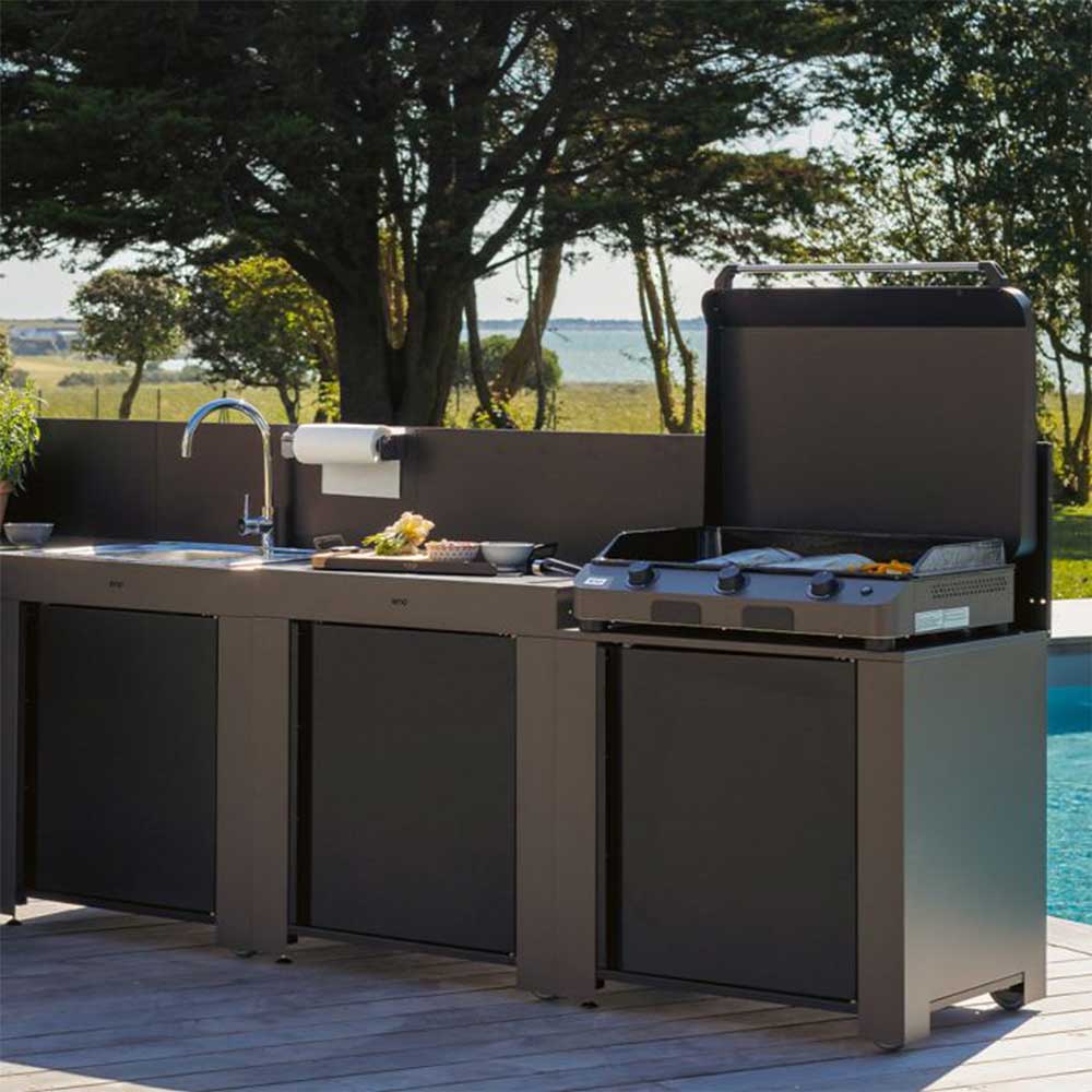 Cuisine Classic 3 Modules Gris Cargo - ENO pas cher