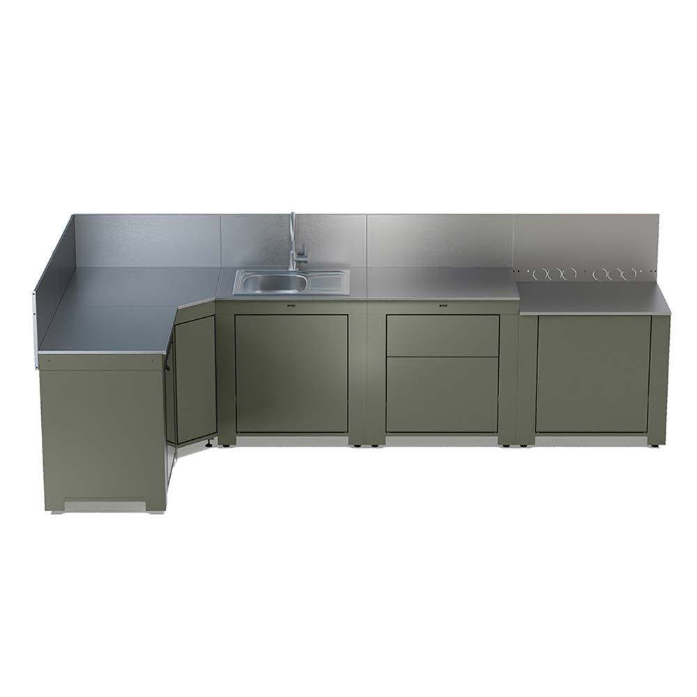 Cuisine COMFORT 5 Modules Vert Sauge - ENO