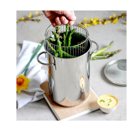 Cuit-asperges avec panier et couvercle OFFERTS avec nourriture - CRISTEL