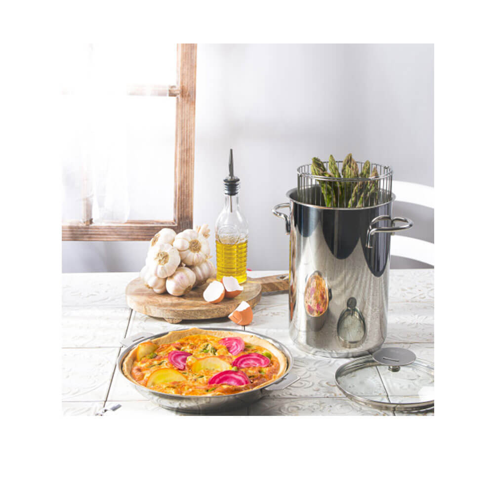 Présentation du Cuit-asperges avec panier et couvercle OFFERTS - CRISTEL