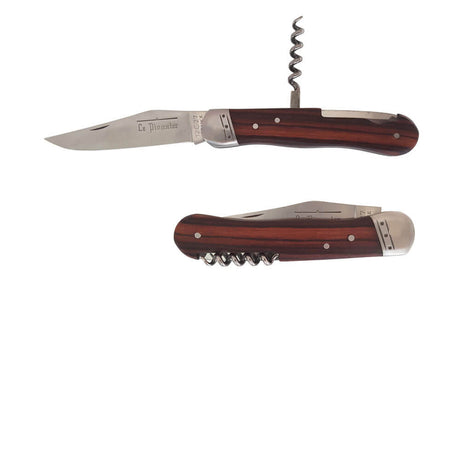 Couteau pliant Le Pionnier Bois de Violette avec Tire-Bouchon - DOURIS CHASTEL