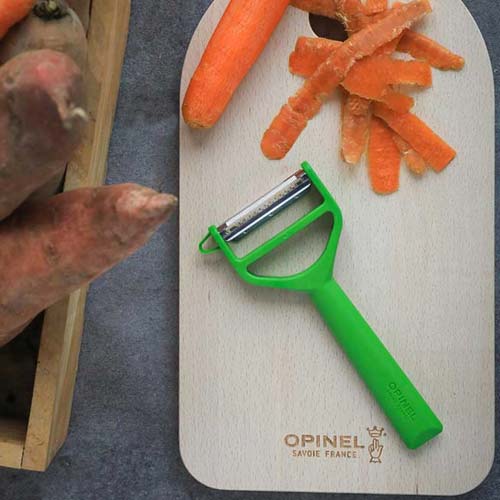 Eplucheur T-Duo Polymère Vert - OPINEL julienne cranté