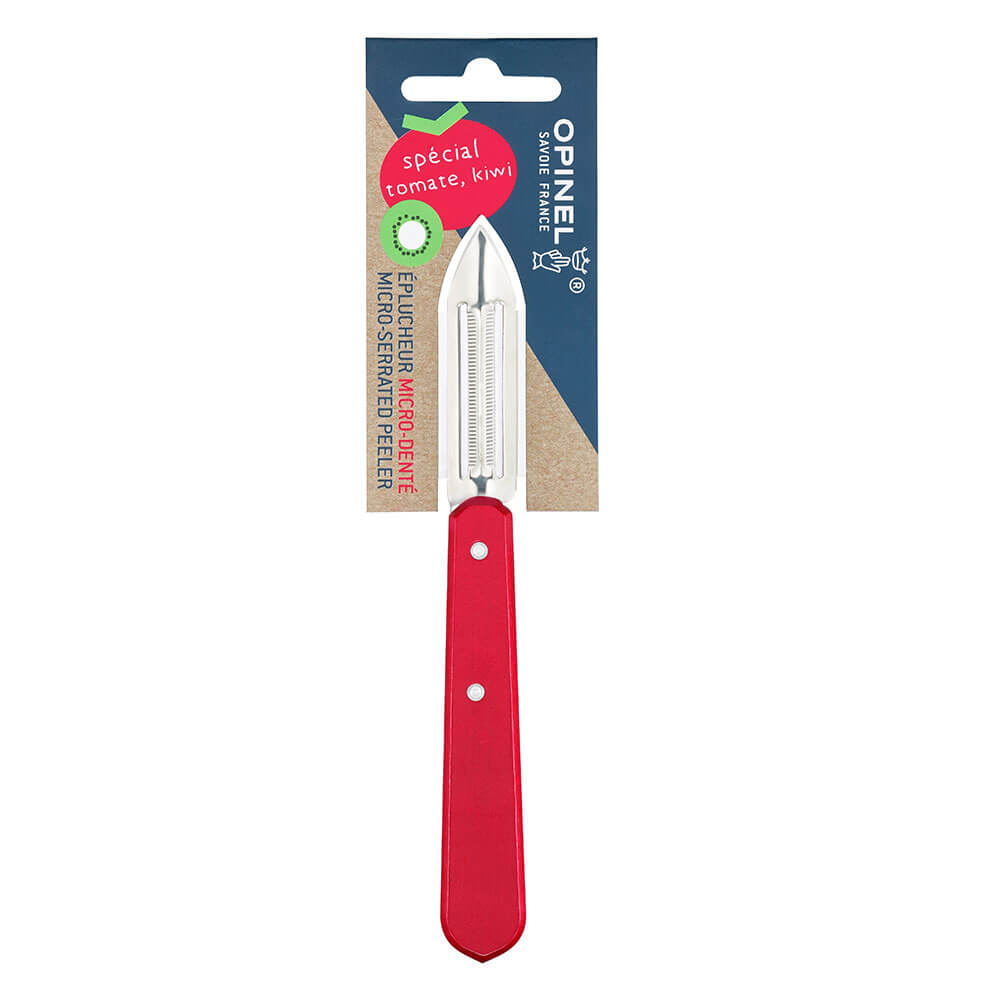 Eplucheur Microdenté Rouge emballé - OPINEL