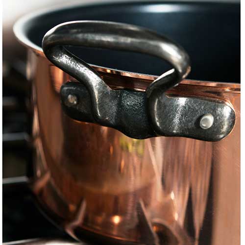 Faitout avec couvercle offert et revêtement céramique B'chef - BAUMALU CUIVRE