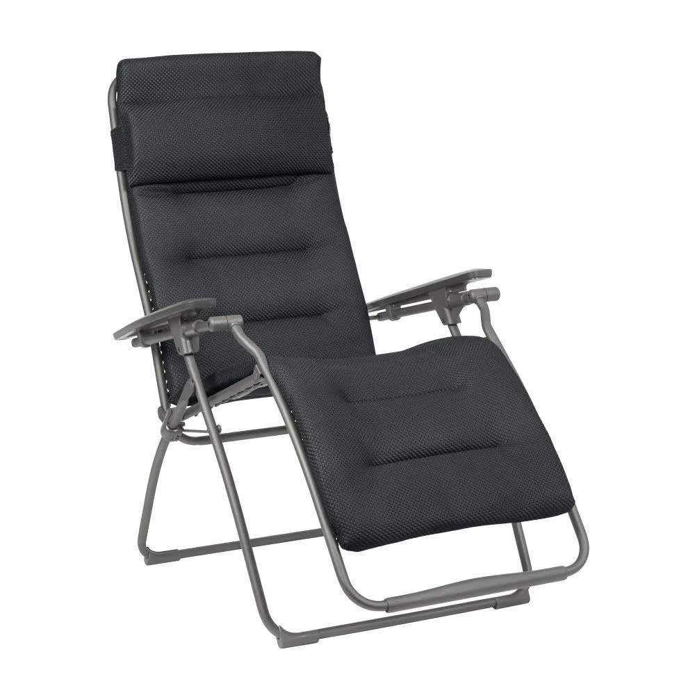Fauteuil de relaxation multi position pliant FUTURA toile BeComfort - LAFUMA dark grey