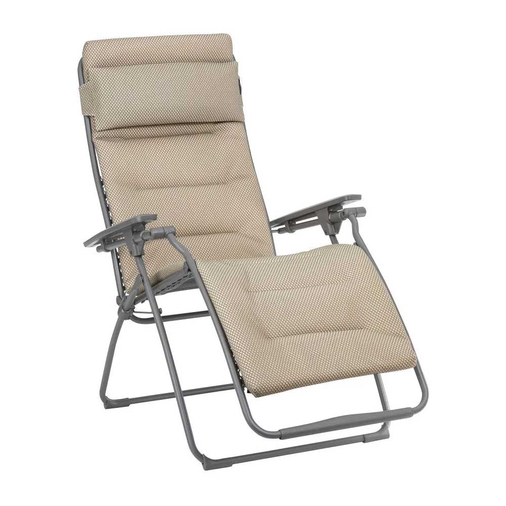 Fauteuil de relaxation multi position pliant FUTURA toile BeComfort - LAFUMA moka