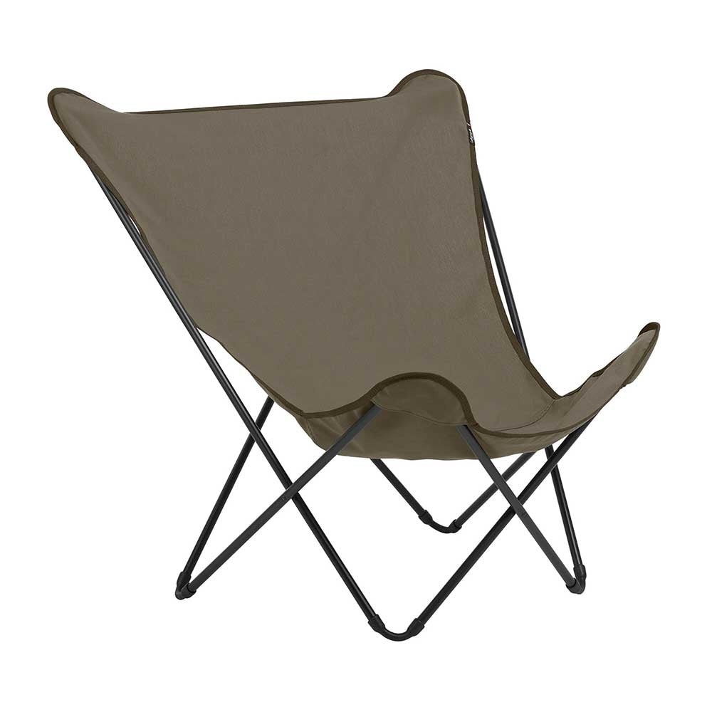 Fauteuil extérieur papillon POP UP XL toile Airlon - LAFUMA marron gres