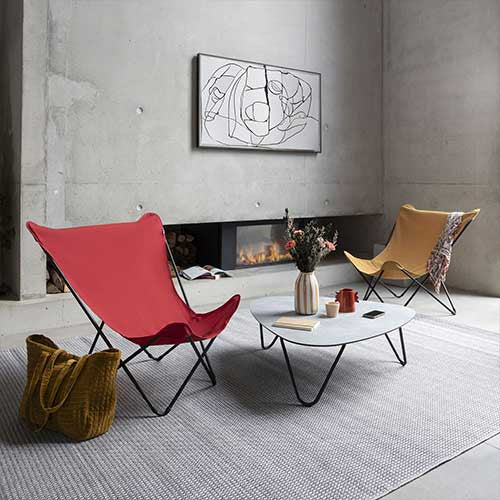 Fauteuil extérieur papillon POP UP XL toile Airlon - LAFUMA interieur