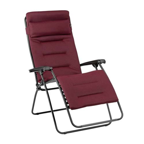 Fauteuil Relax matelassé Zéro Gravité Rsx clip XL Aircomfort LAFUMA bordeaux