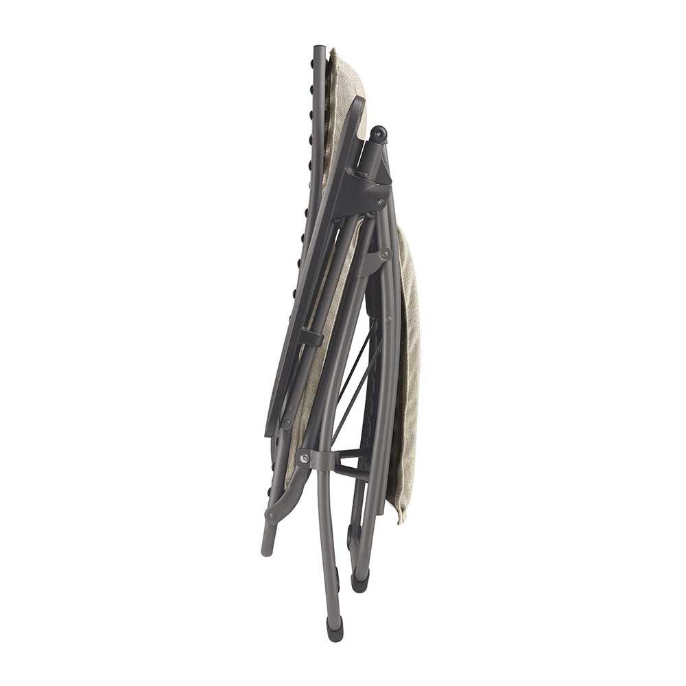 Fauteuil de relaxation multi position pliant BAYANNE toile HEDONA - LAFUMA détente jardin extérieur