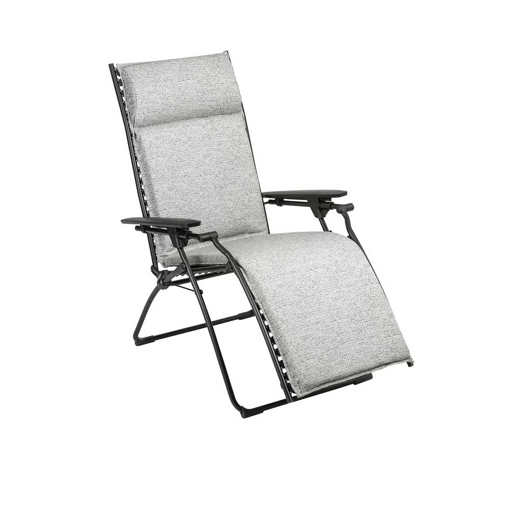 Fauteuil de relaxation multi position pliant BAYANNE toile Tundra - LAFUMA grey