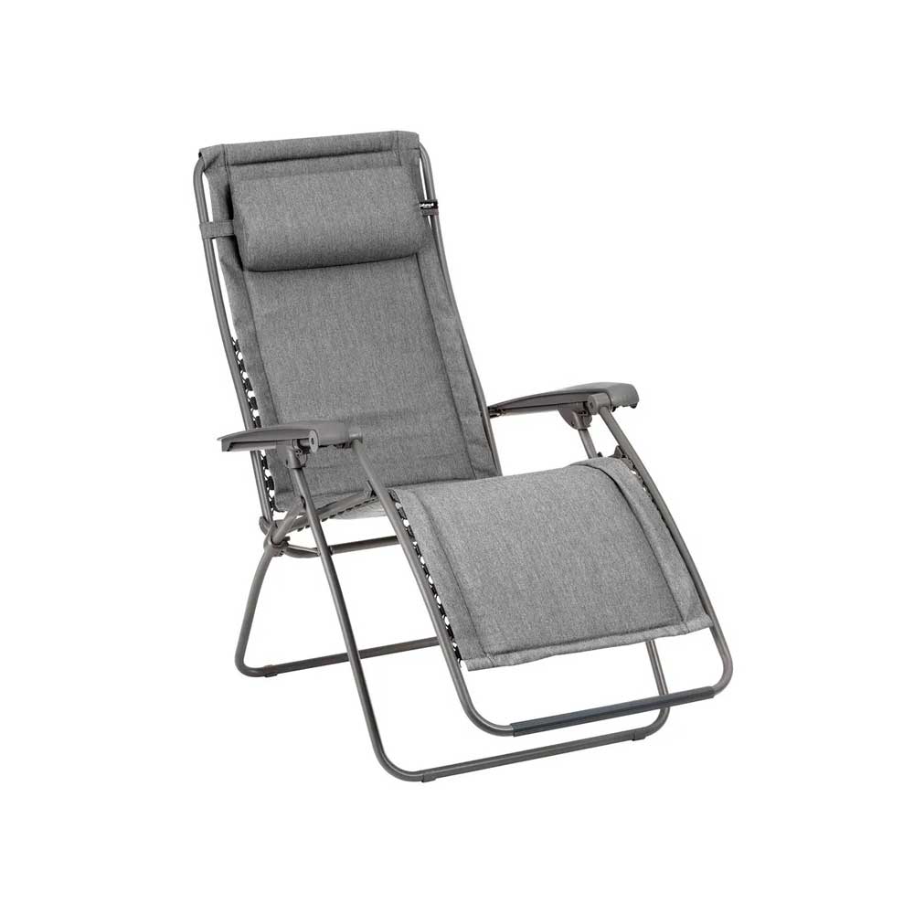 Fauteuil Relax matelassé Zéro Gravité Rsx clip LightComfort gris ombre - LAFUMA