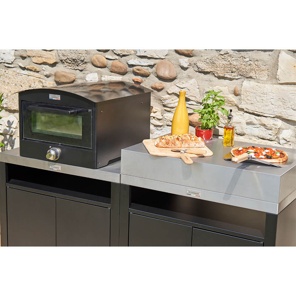 Photo du Four à pizza SIGNATURE Electrique 350 utilisé en extérieur- LE MARQUIER