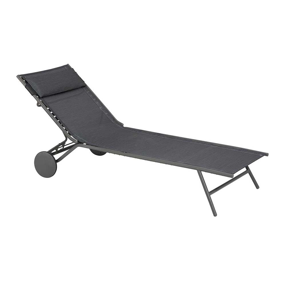 Lit bain de soleil Miami II toile Batyline DUO - LAFUMA obsidian