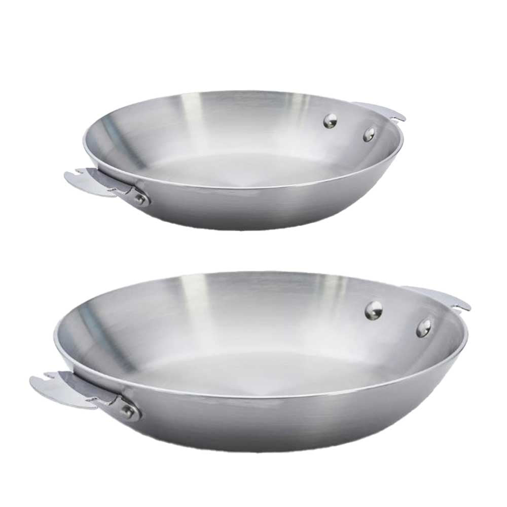Lot 2 Poêles inox Alchimy LOQY - DE BUYER