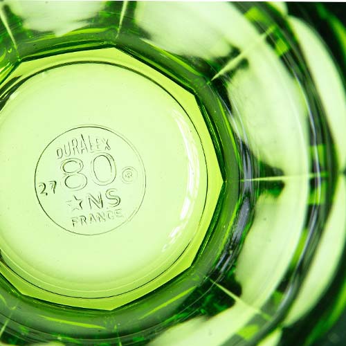 Lot de 6 verres 25 cl Colorés - PICARDIE - DURALEX vert