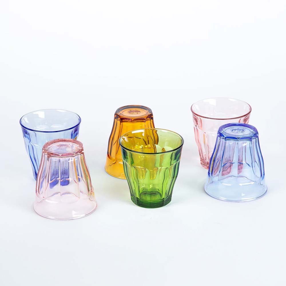 Lot de 6 verres 25 cl Colorés - PICARDIE - DURALEX