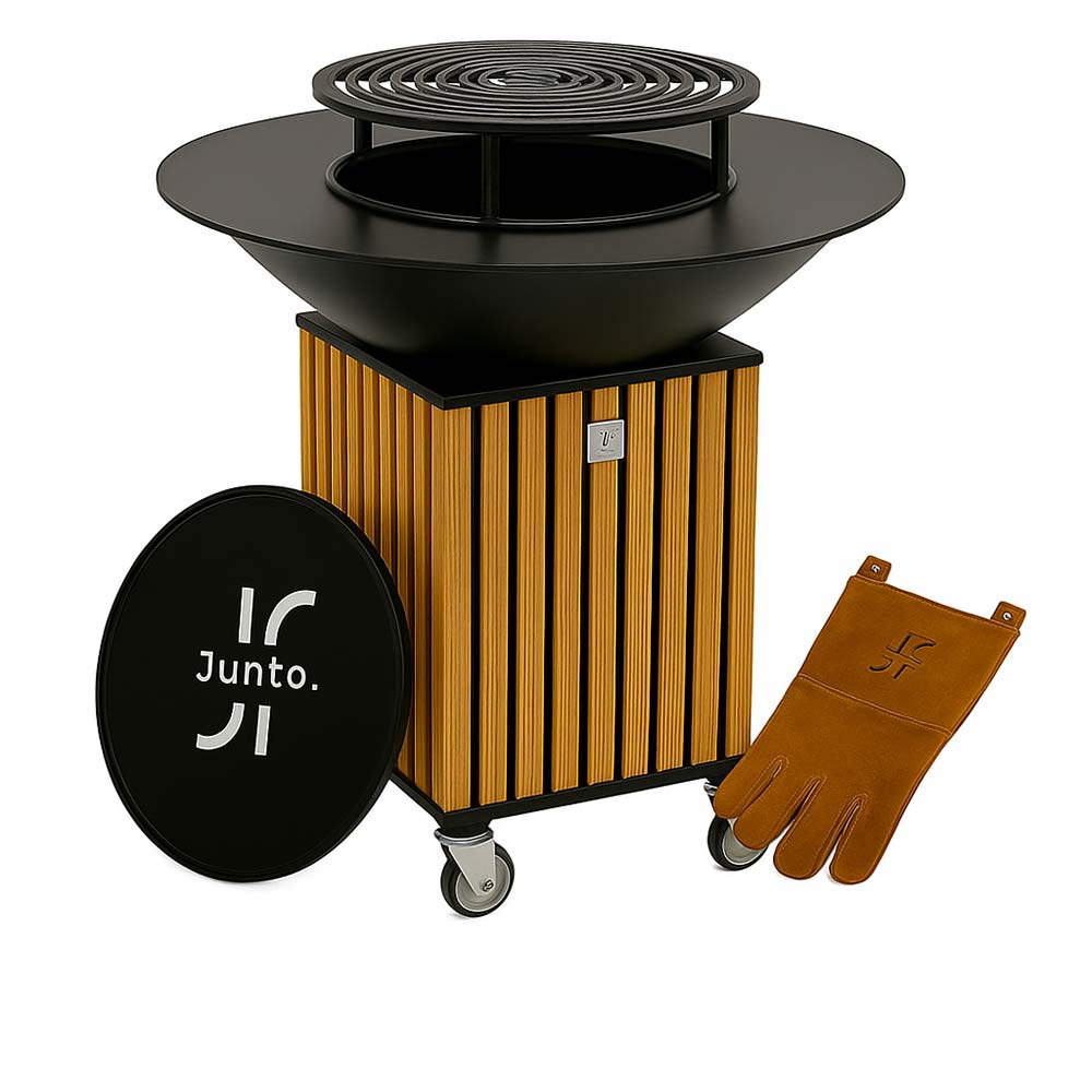 Lot brasero KYOTO en acier + Accessoires - JUNTO