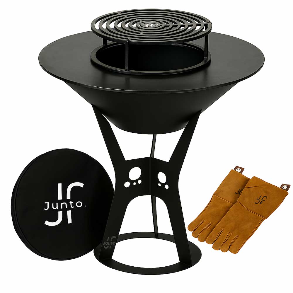 Pack brasero MONACO en acier + Accessoires - JUNTO