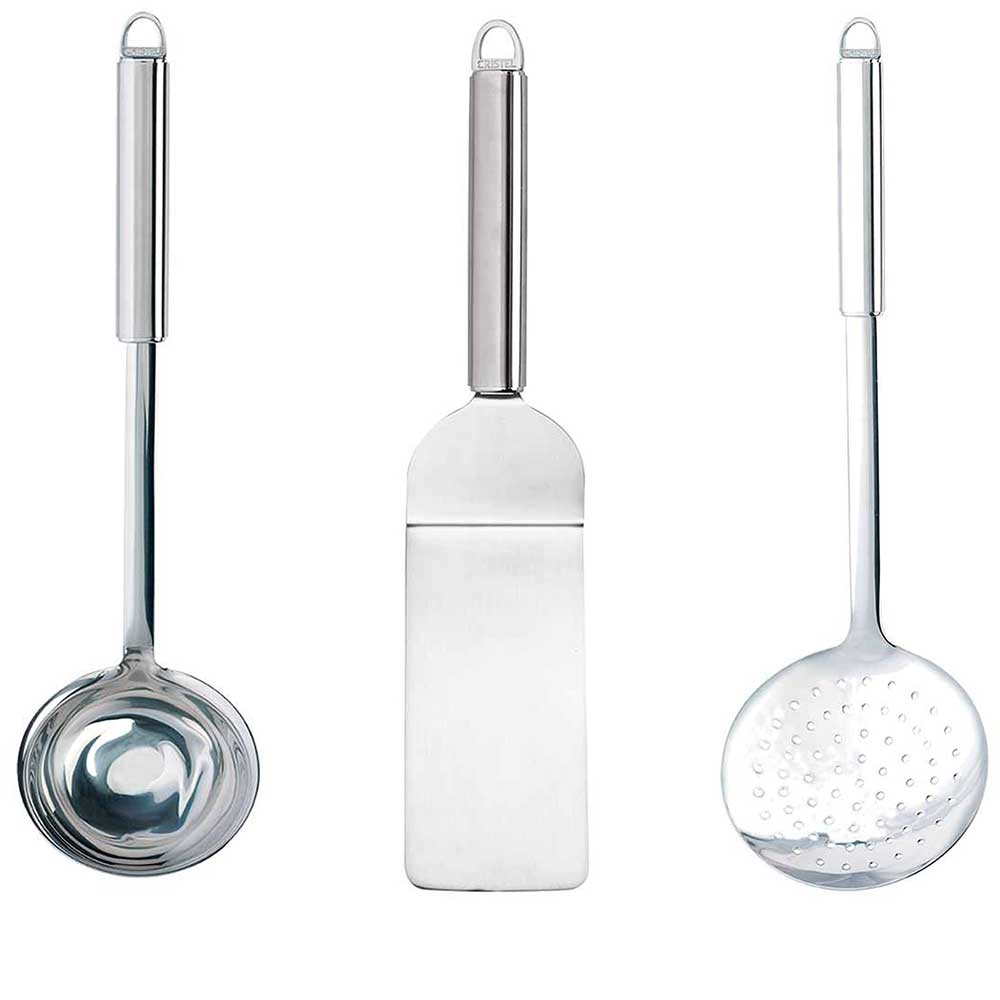 Ensemble 3 ustensiles inox - CRISTEL