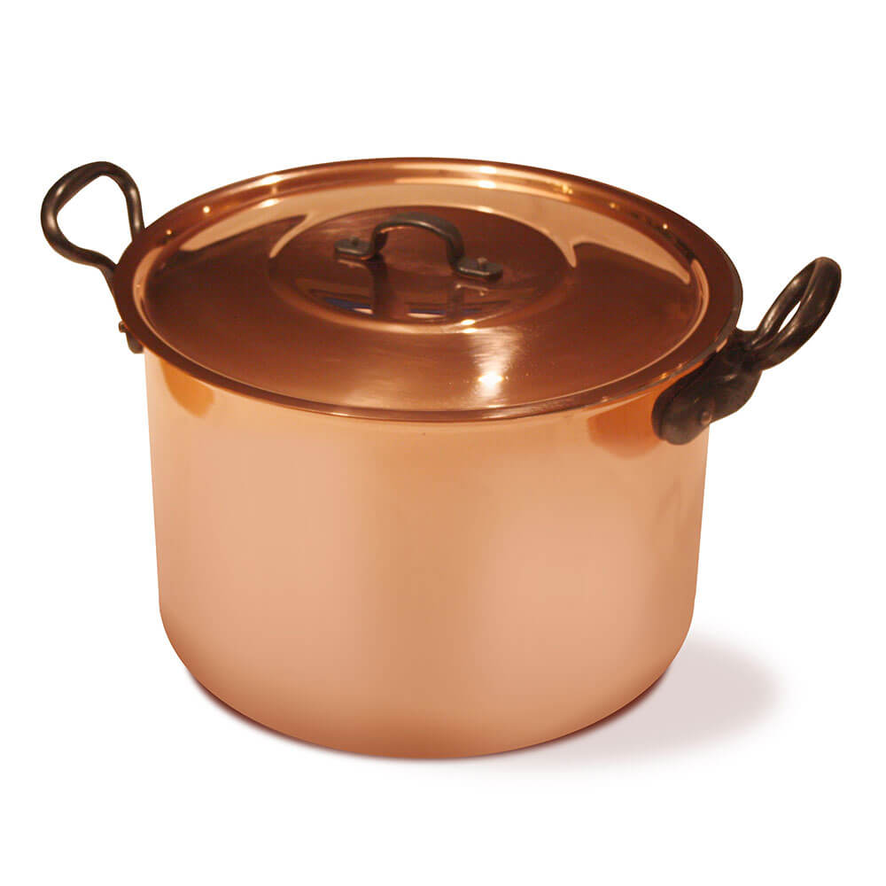 Marmite Cuivre Etamé Couvercle OFFERT - BAUMALU