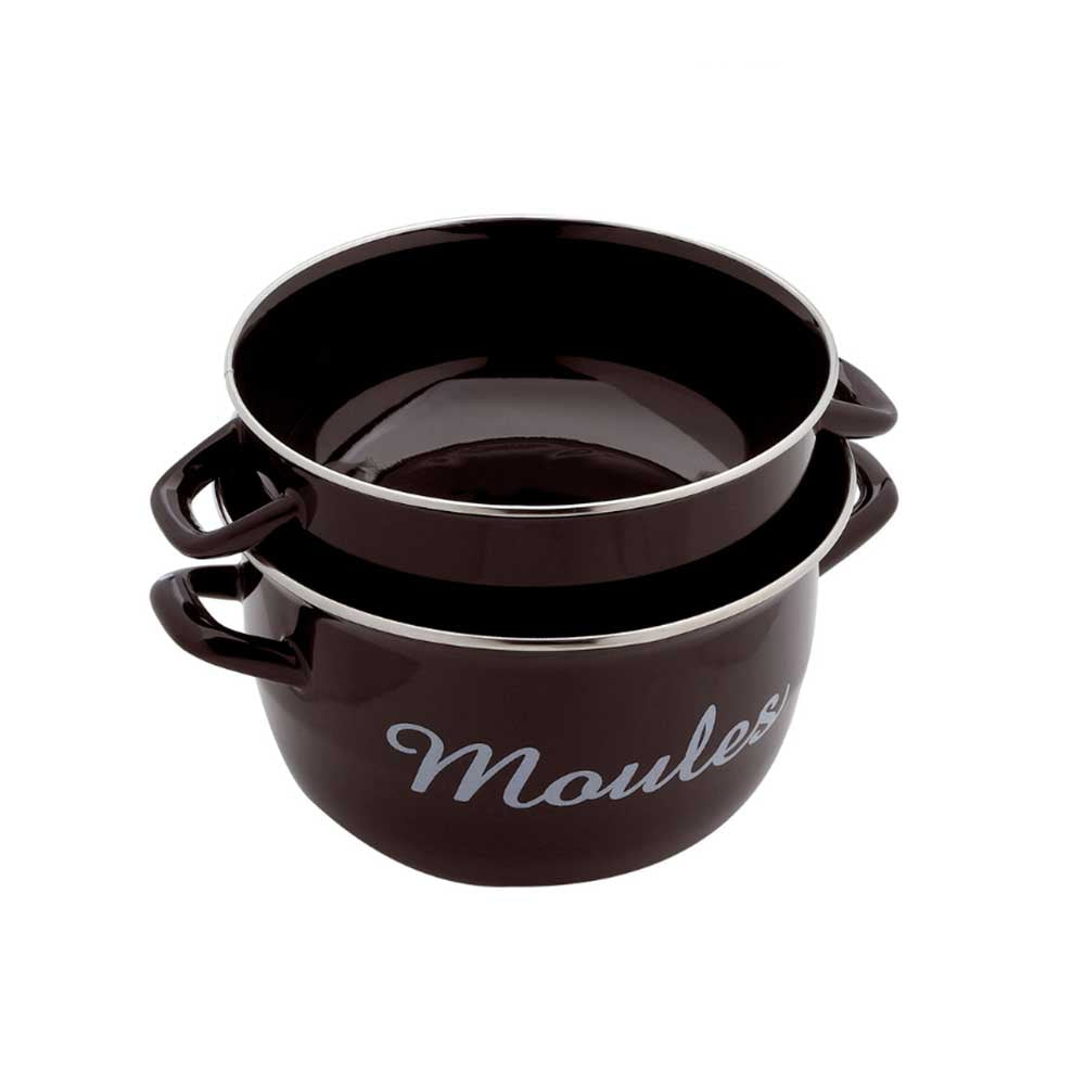 Marmite à moules Noir "Les Moules" - BAUMALU