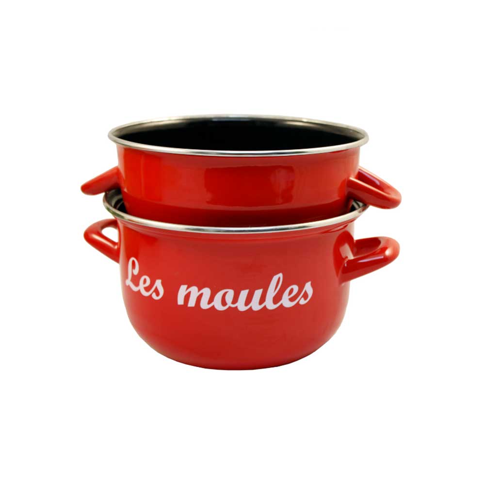 Marmite à moules Rouge "Les Moules" - BAUMALU