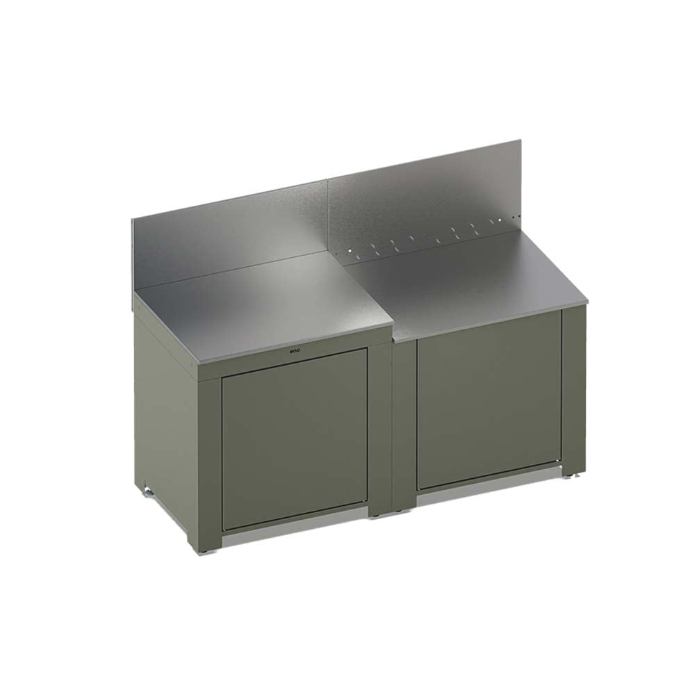 Cuisine Essential 2 Modules Vert Sauge - ENO