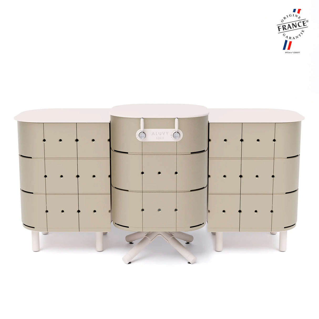 Meubles de cuisine d'extérieur JEAN Champagne côtés Gauche et Droit - ALUVY