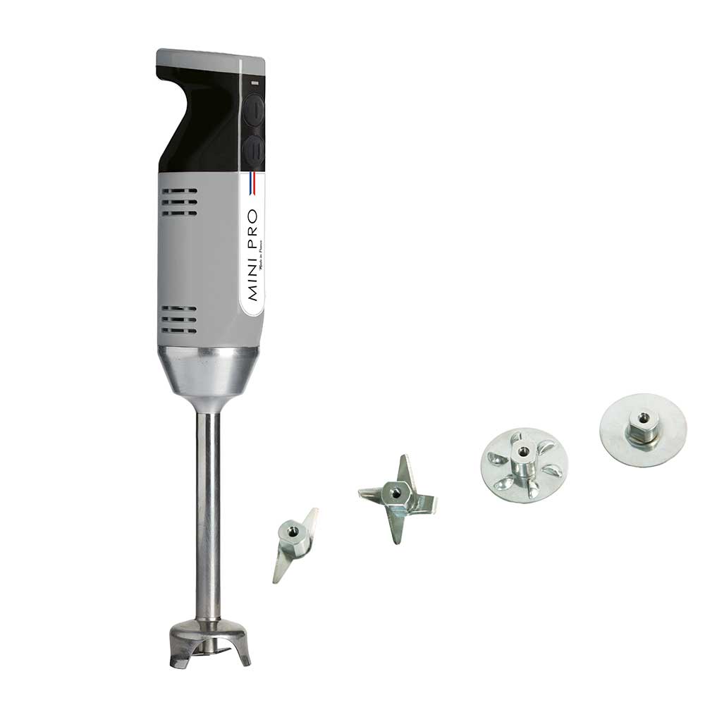 Mixeur plongeant polyvalent mini-pro Gris Noir 4 couteaux- DYNAMIC