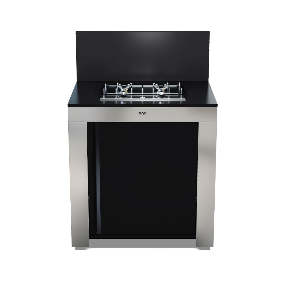 Module Table MASTER Encastrée 80 cm Noir et Inox - ENO pas cher