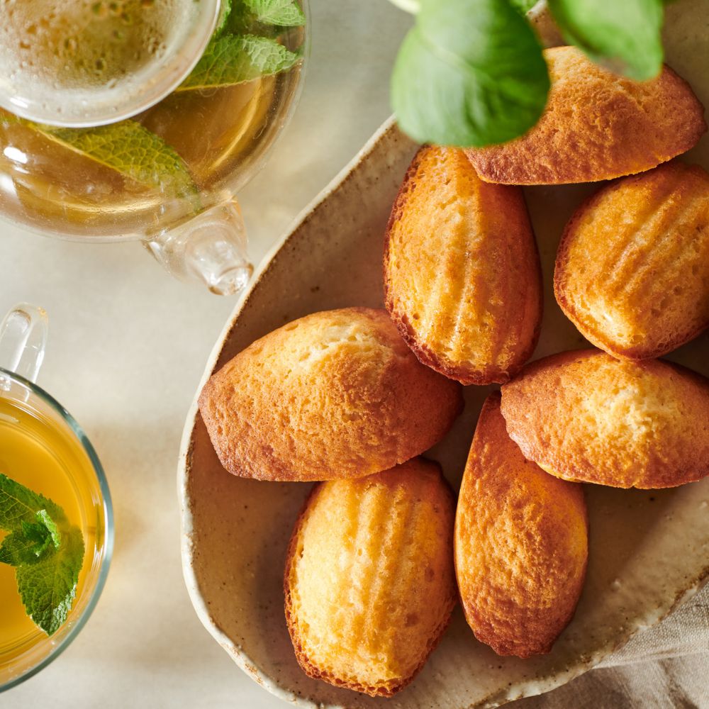 Madeleines dorées maison prêtes à déguster