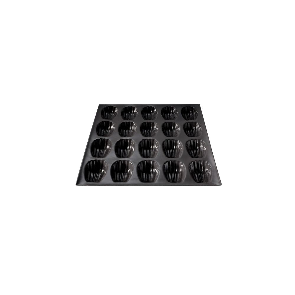 Moule 20 madeleines Flexipan DEMARLE en silicone noir
