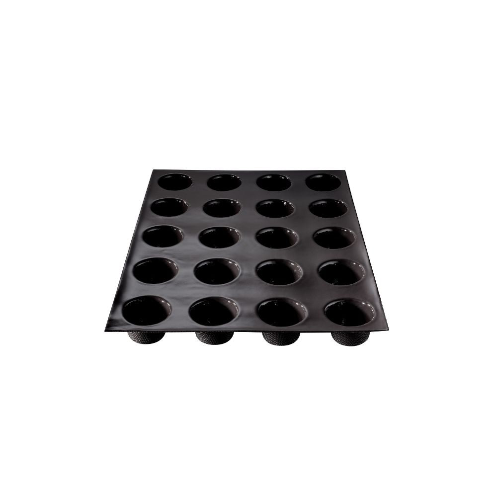 Moule 20 mini-muffins Flexipan DEMARLE en silicone noir