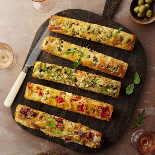 Cakes salés maison cuits dans le moule 5 cakes longs Flexipan