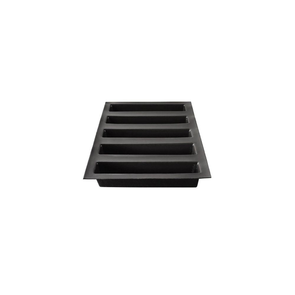 Moule 5 cakes longs Flexipan en silicone noir