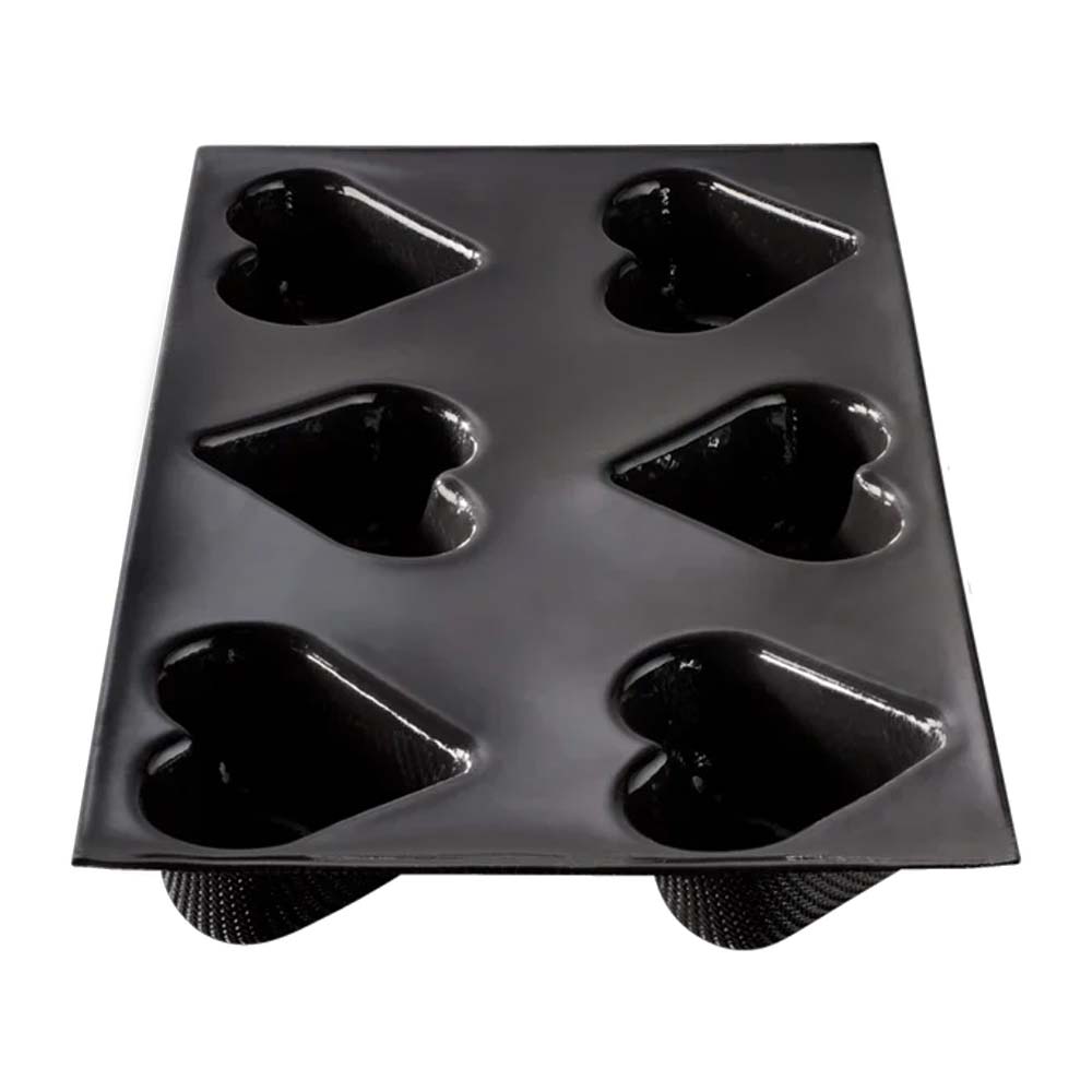 Moule 6 coeurs bombés Flexipan - DEMARLE