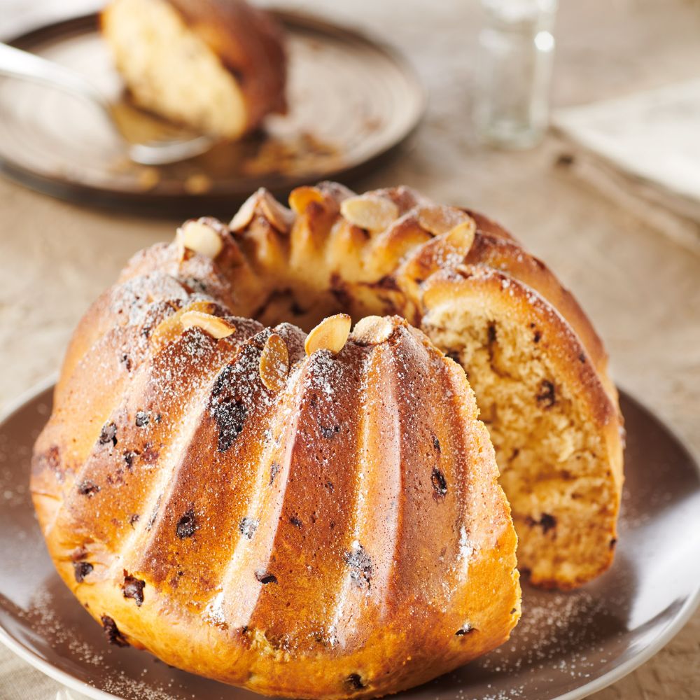 Brioche dorée cuite dans le moule Flexipan DEMARLE