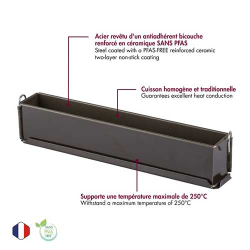 Moule anti-adhérent à mini-pâté en croûte - GOBEL solide